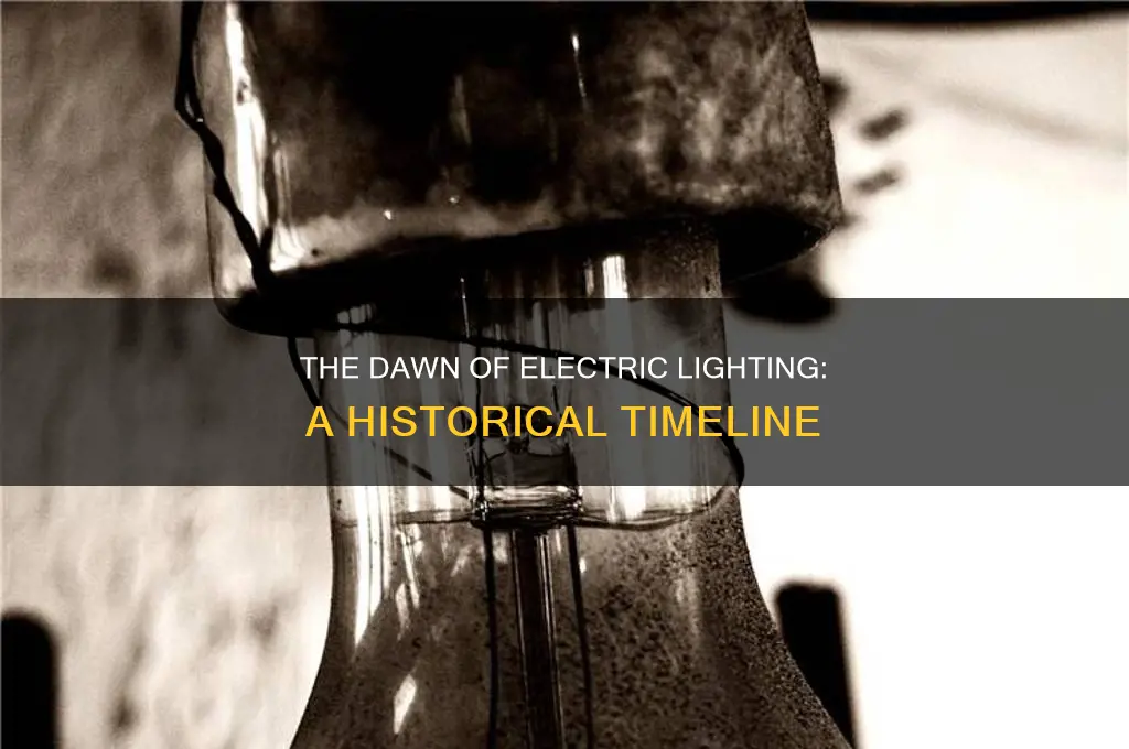when did electric lighting start being used