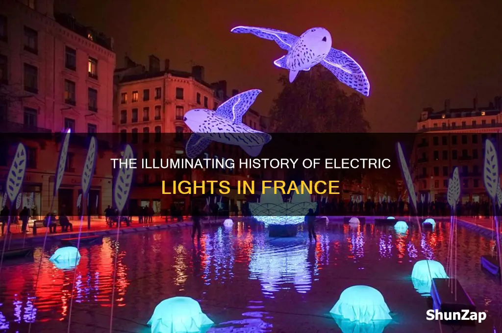 when did electric lights come to france