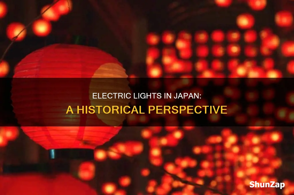 when did electric lights come to japan