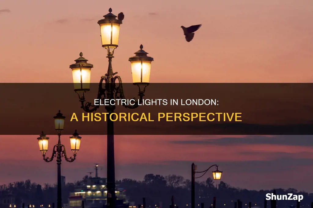when did electric lights come to london