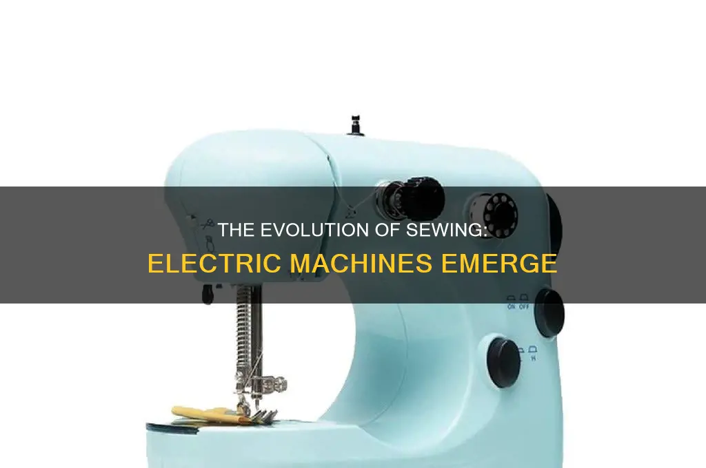 when did electric sewing machines come out