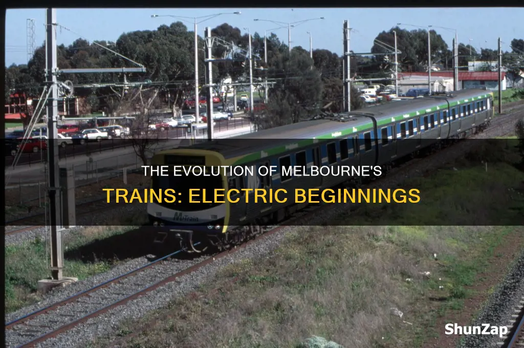 when did electric trains start in melbourne