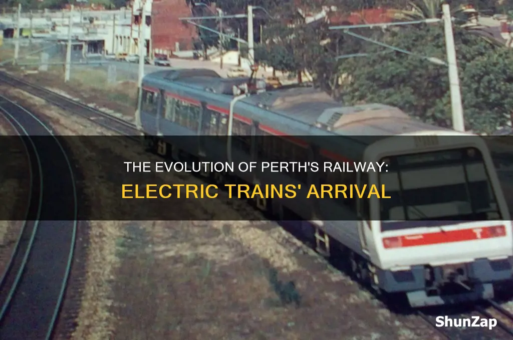 when did electric trains start in perth