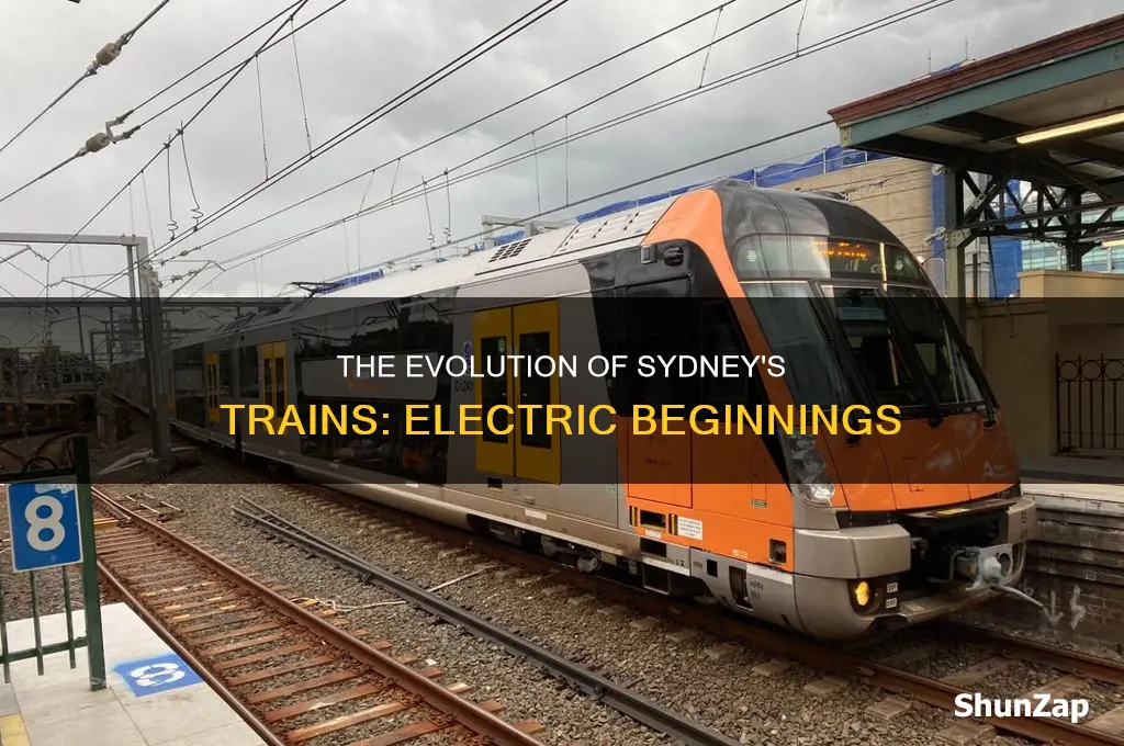 when did electric trains start in sydney