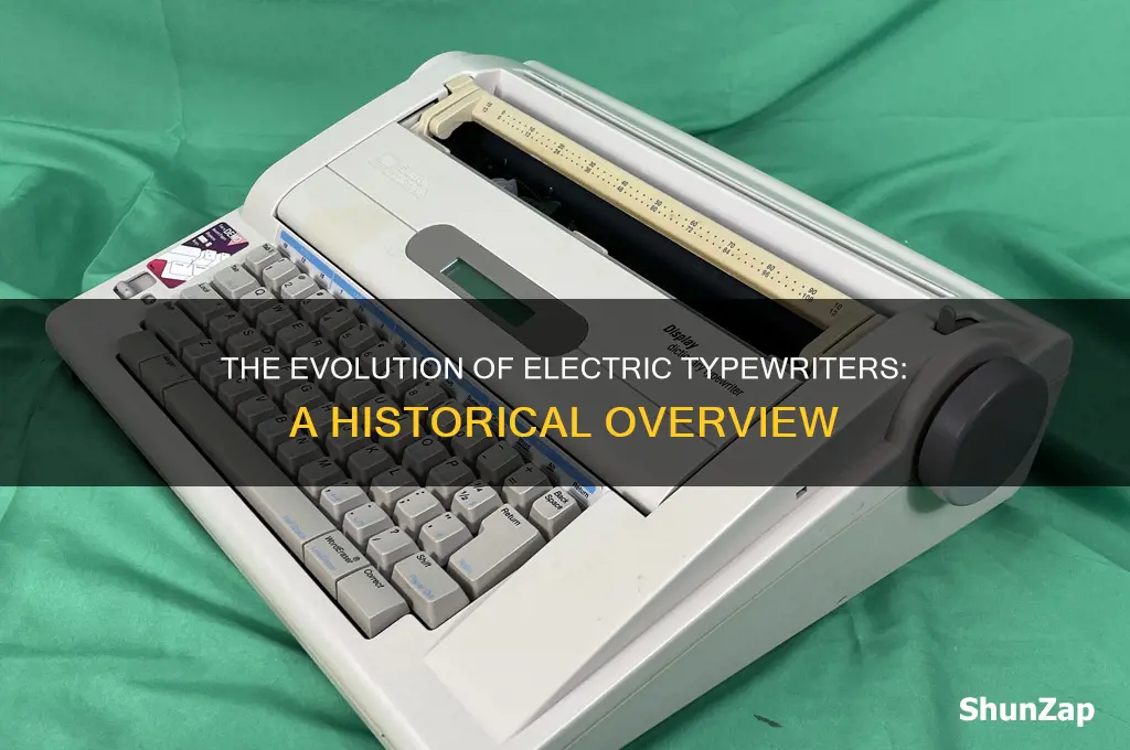 when did electric type writers come out