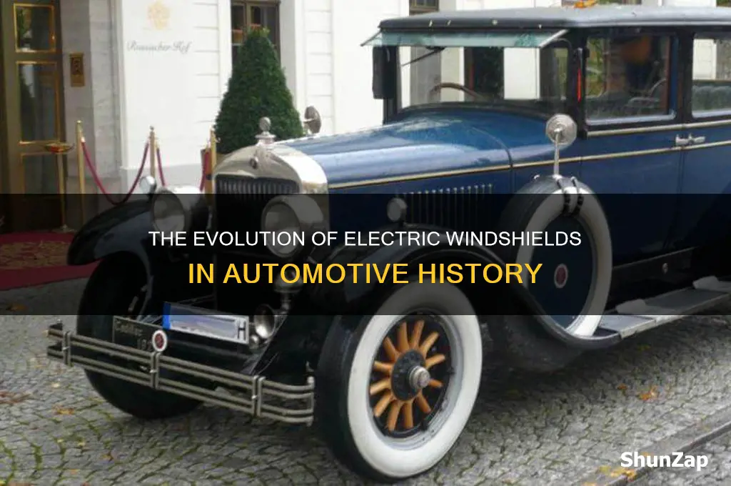 when did electric widshield appear in cars