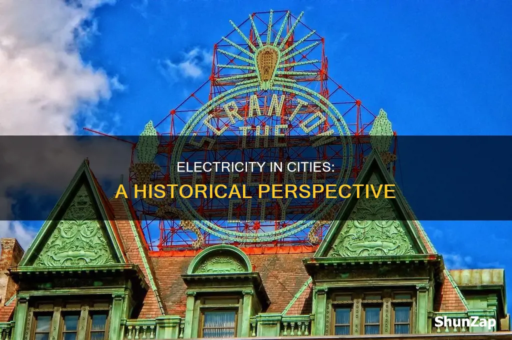 when did electricity become common in cities