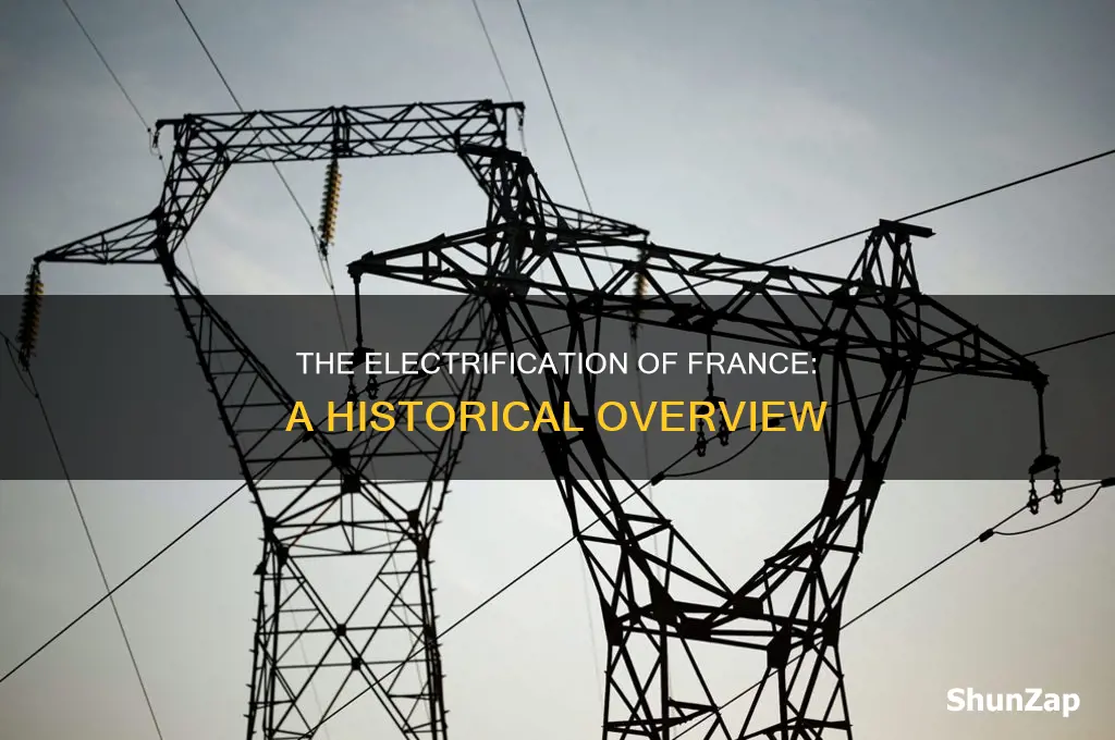 when did electricity become common in france