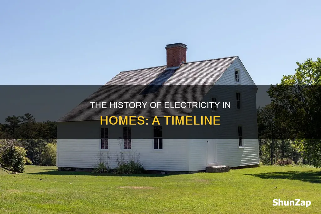 when did electricity become common in homes