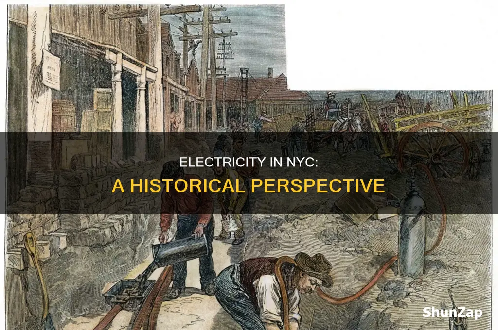 when did electricity become common in nyc