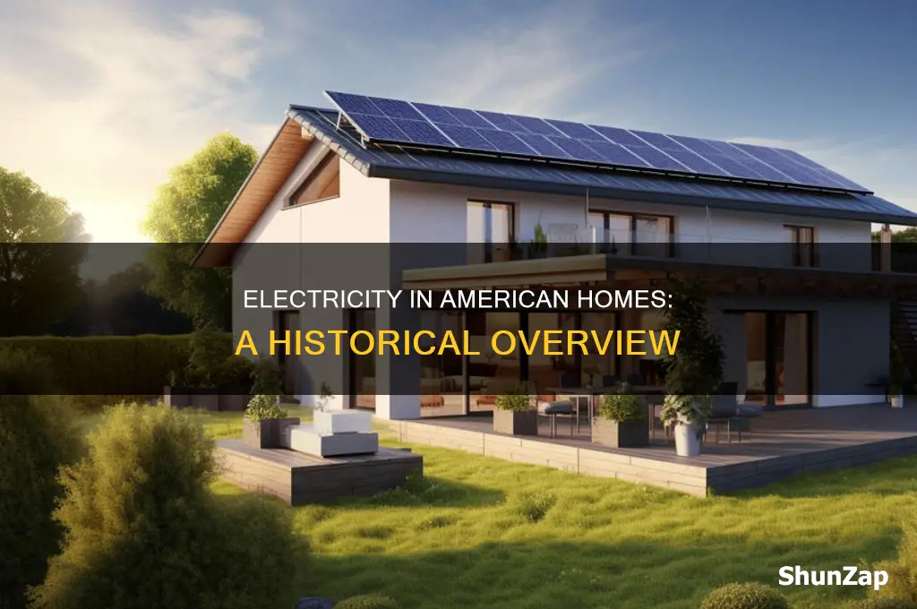when did electricity come to american homes