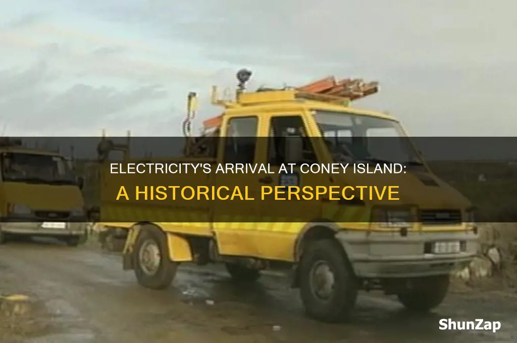 when did electricity come to coney island