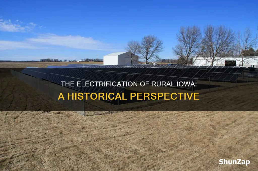 when did electricity come to rural iowa
