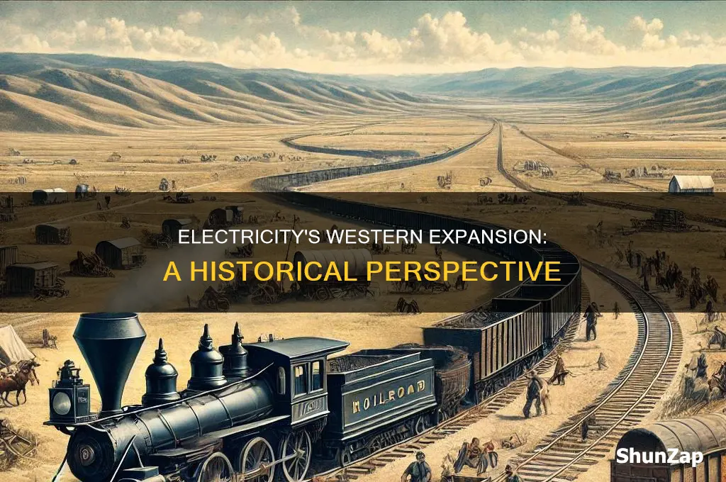 when did electricity go to the west