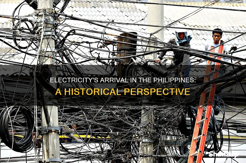when did electricity start in the philippines