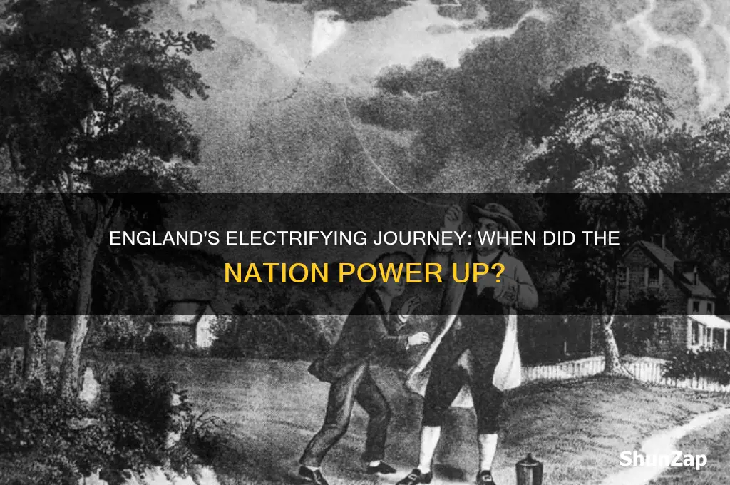 when did england start using electricity