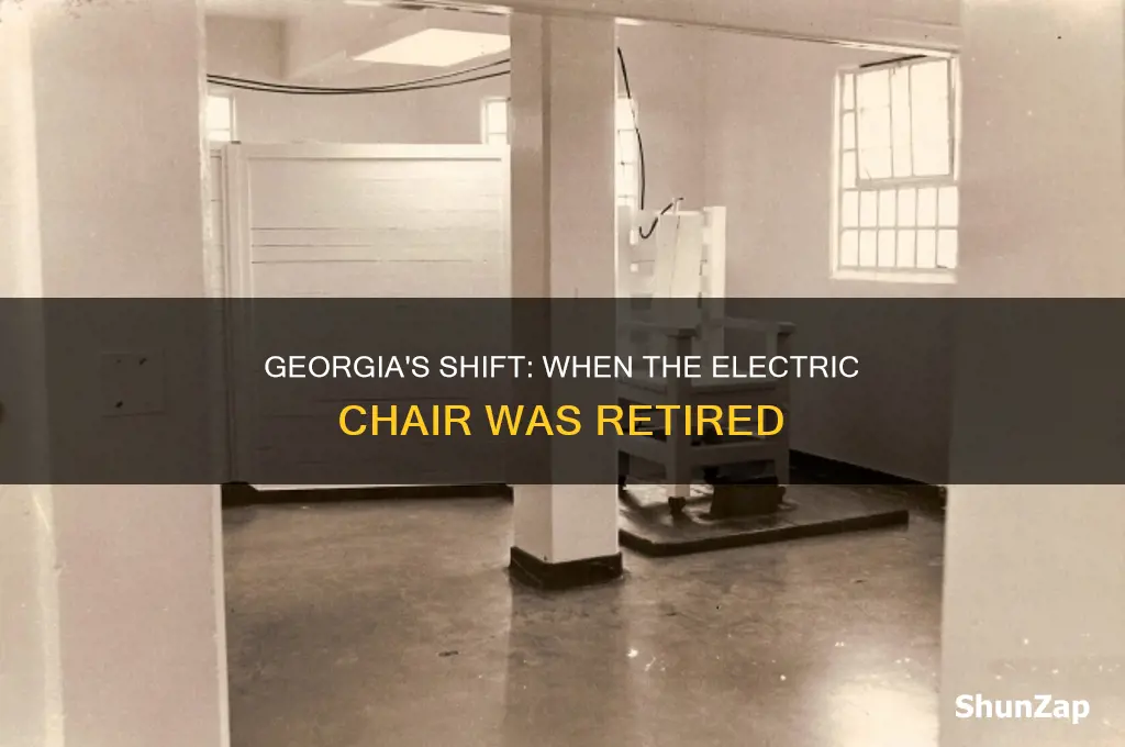 when did georgia stop using the electric chair