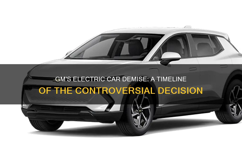 when did gm kill the electric car