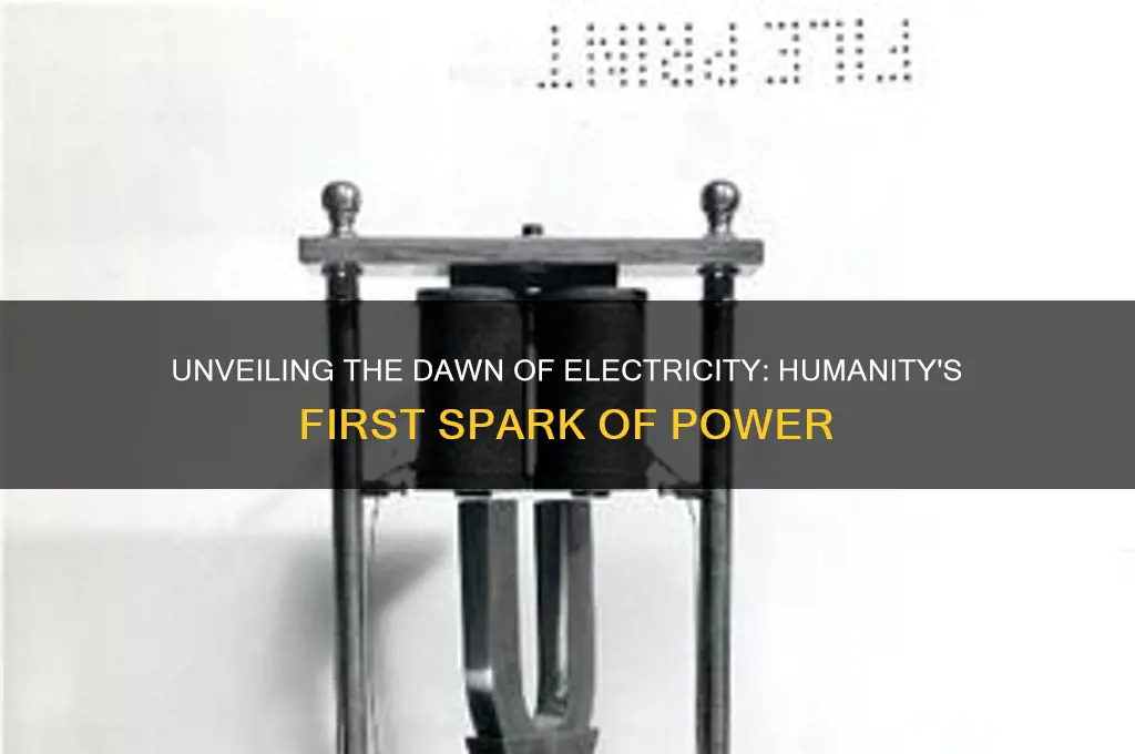 when did humans first start using electricity