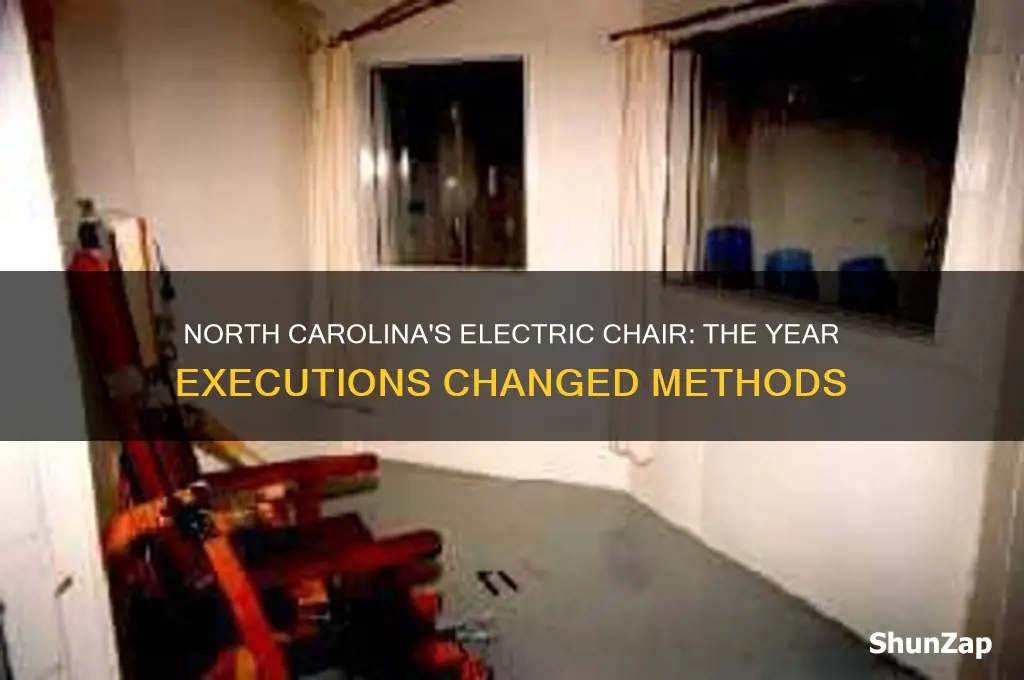 when did nc stop using the electric chair