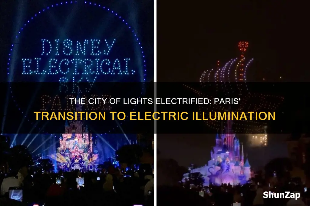 when did paris switch to electric light