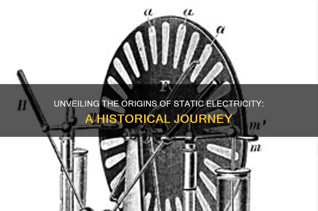 when did people start using static electricity