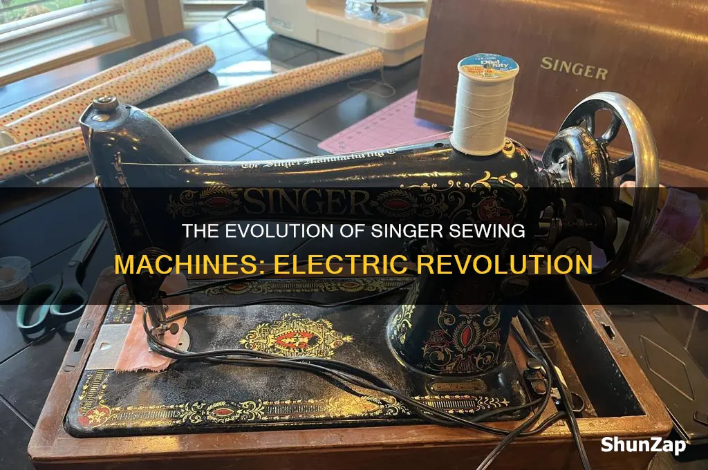when did singer sewing machines become electric