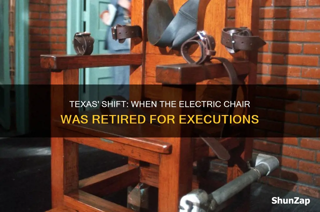 when did texas stop using the electric chair
