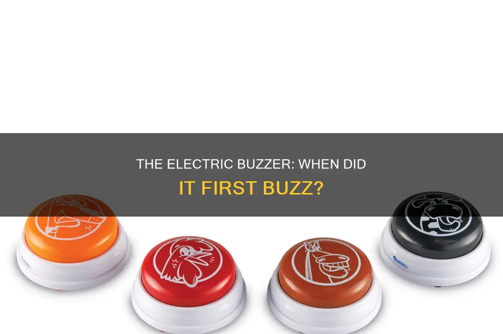 when did the electric buzzer com out