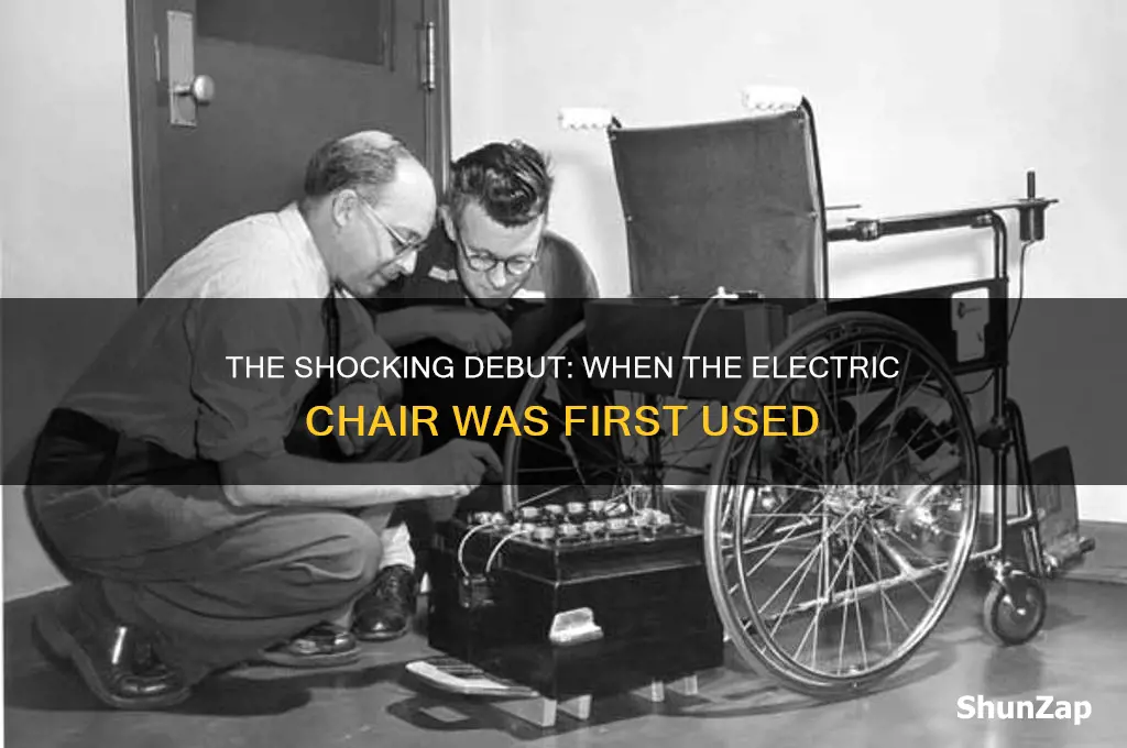 when did the electric chair first used