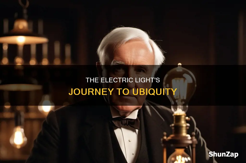 when did the electric light become ubiquitos