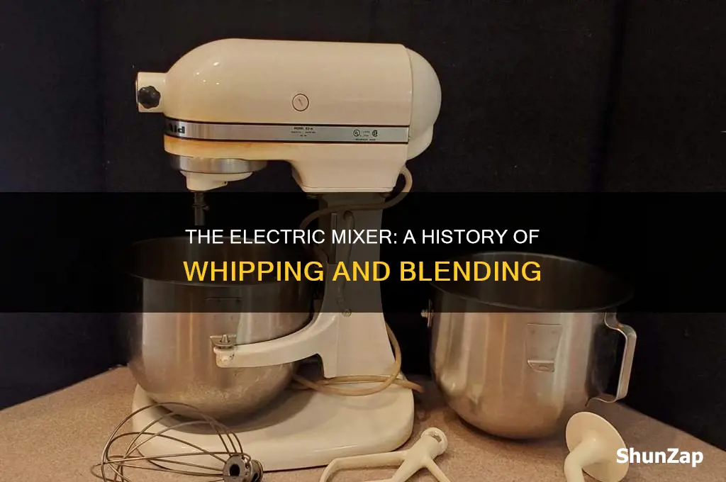 when did the electric mixer become invented