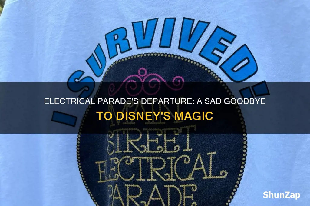 when did the electrical parade leave disneyland