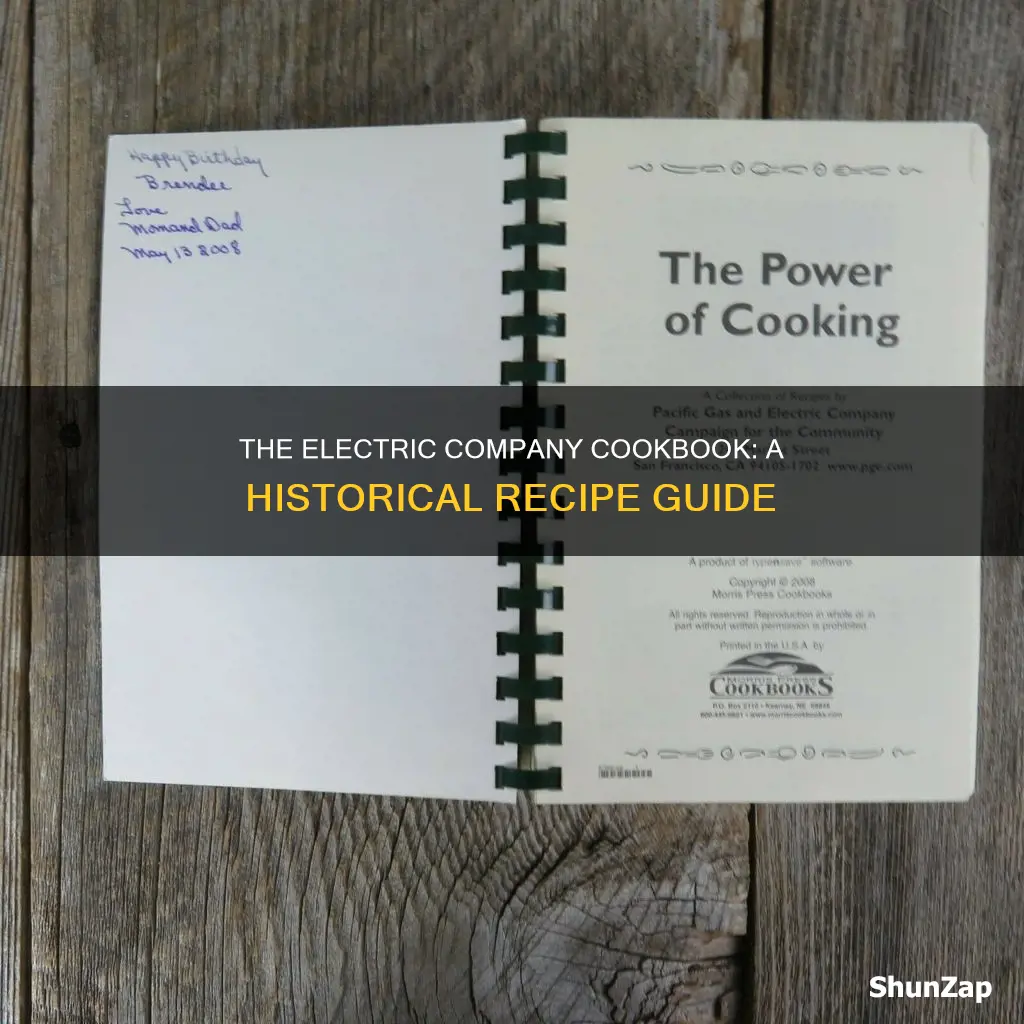 when did the first electric company cookbook come out