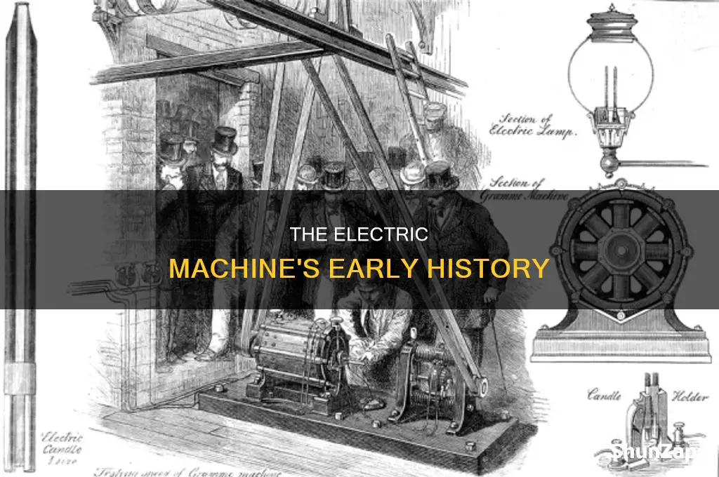 when did the first electric machine appear