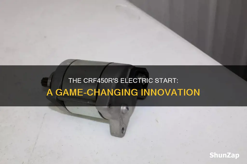 when did the honda crf450r electric start