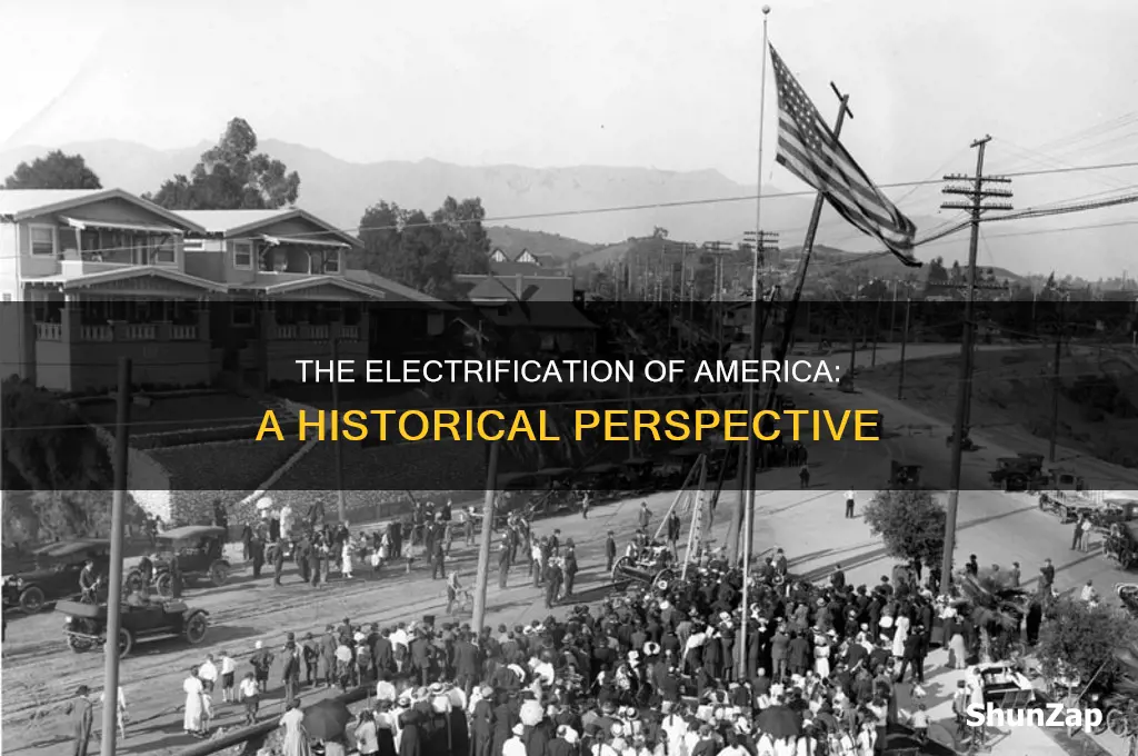 when did the us convert to electricity