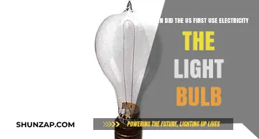The Dawn of Electric Lighting: America's First Light Bulb Use