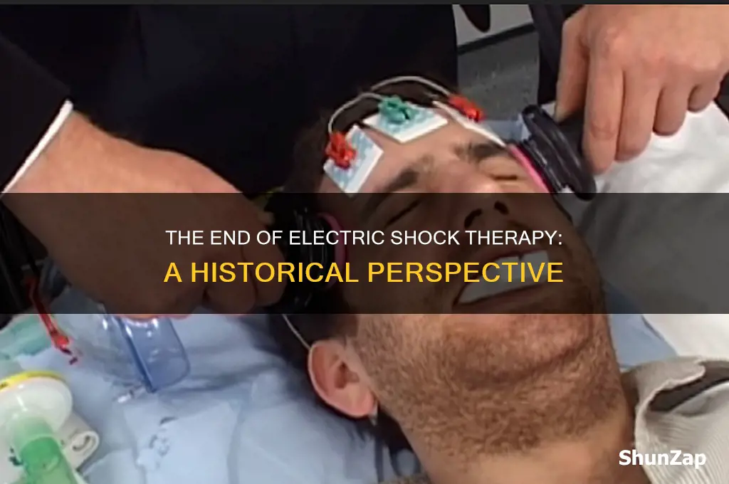 when did they stop using electric shock therapy