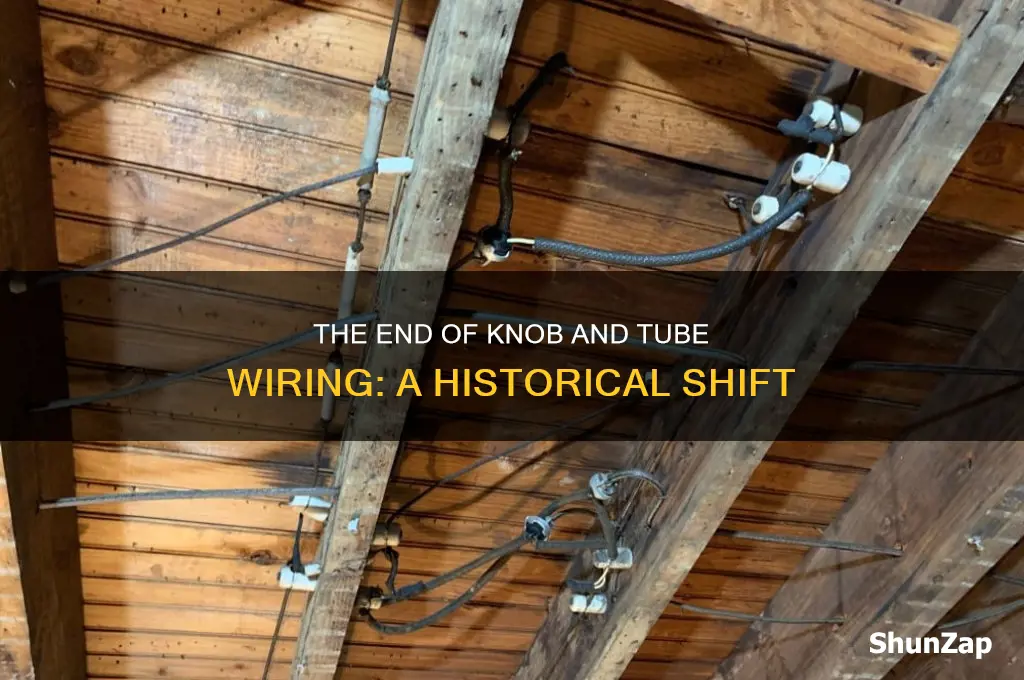 when did they stop using knob and tube electric