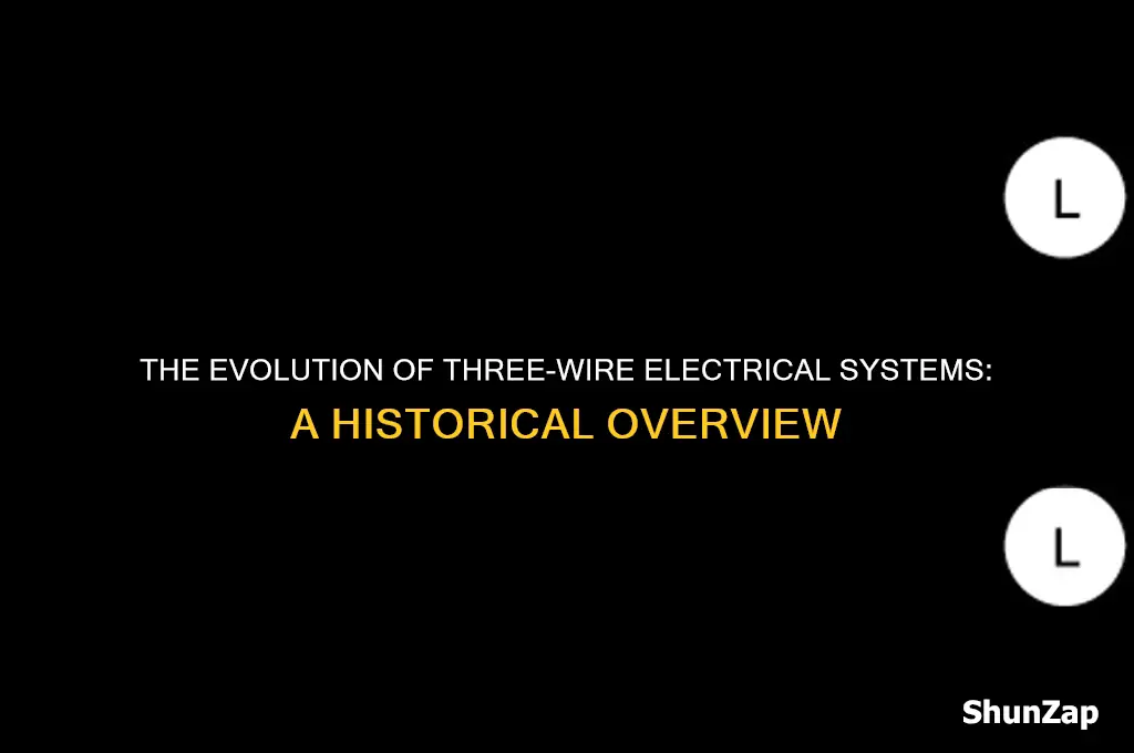 when did three wire electrical go into use