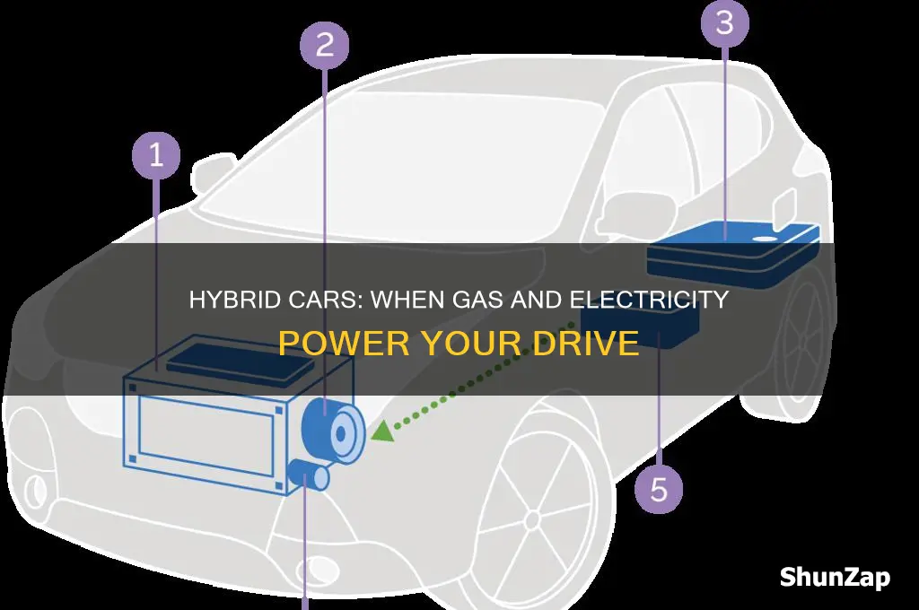 when do hybrid cars use gas and electricity