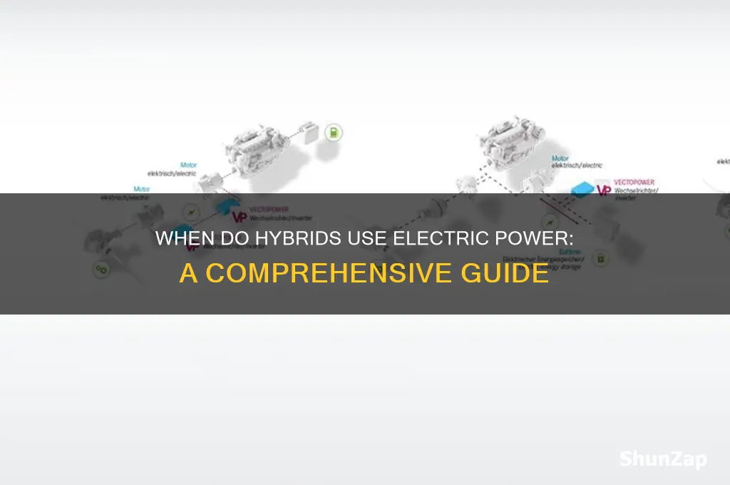 when do hybrids use electric