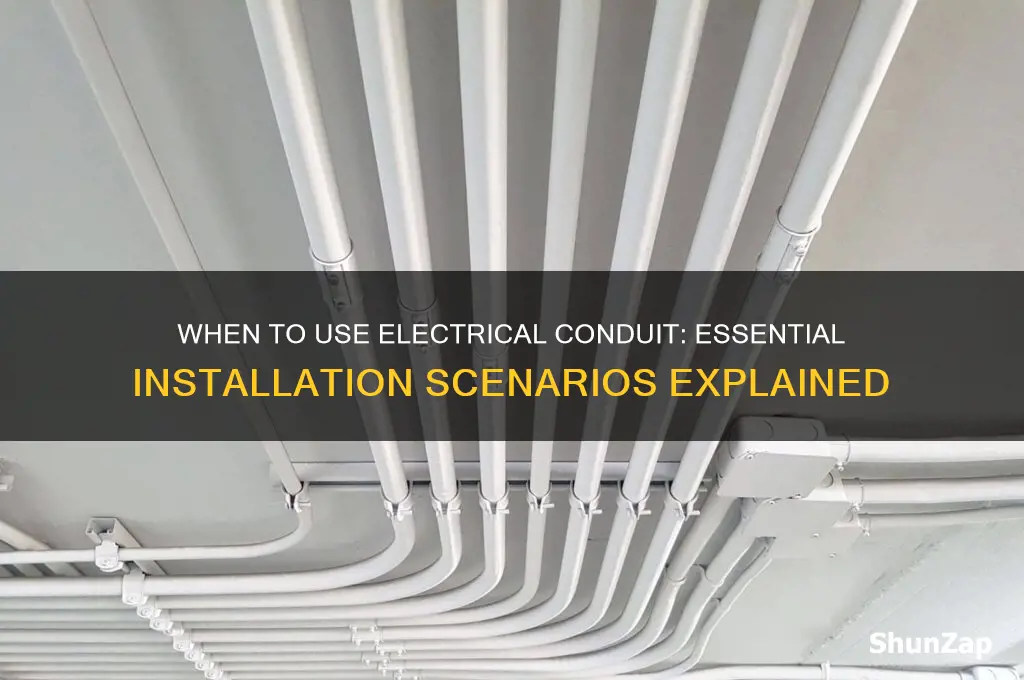 when do i need to use electrical conduit