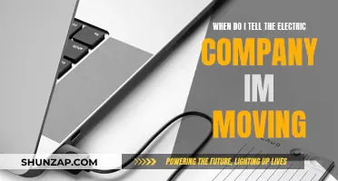 Moving Soon? Time to Notify Your Electric Company!