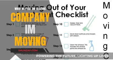 Informing Your Electric Company About Your Move