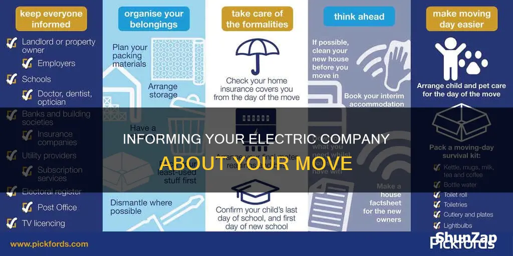 when do i tell the electric company im moving