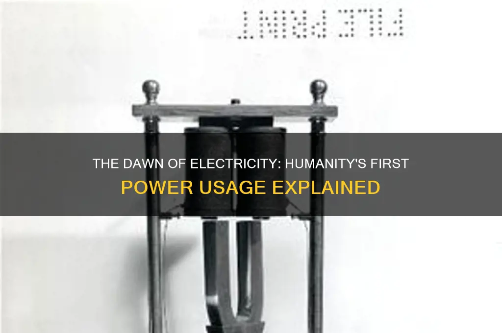 when do we use electricity for the first time