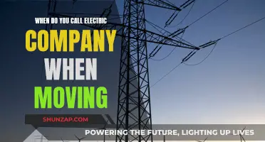 Moving? Know When to Contact the Electric Company