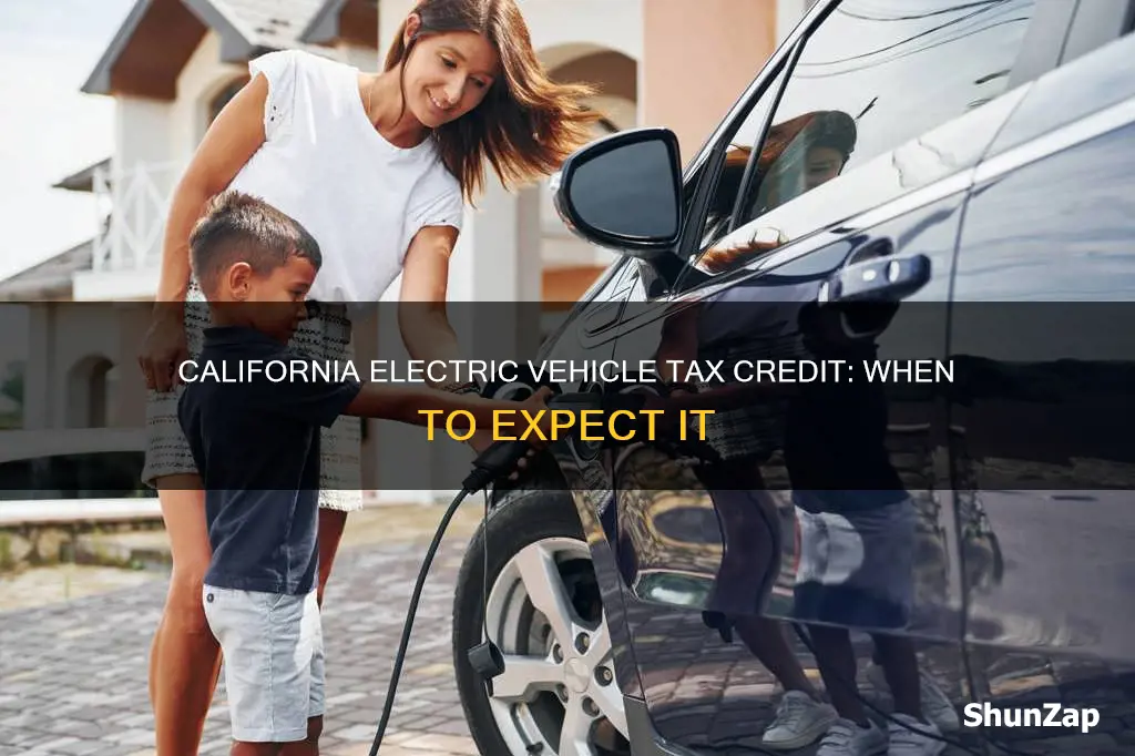 when do you receive california tax credit electric vehicle